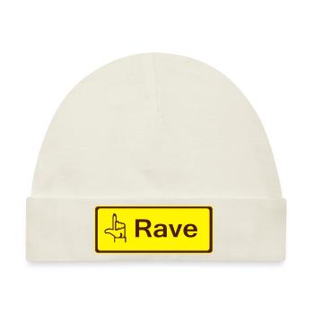 rzhw_rave_2c - Baby Premium Organic Mütze - Naturweiß - Vorne