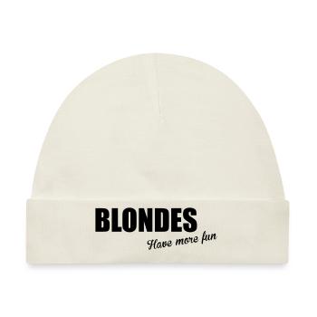 Blondes - Baby Premium Organic Mütze - Naturweiß - Vorne