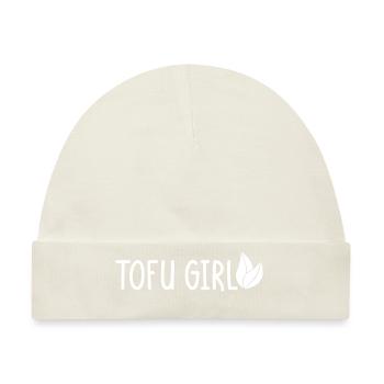 Tofu Girl - Baby Premium Organic Mütze - Naturweiß - Vorne
