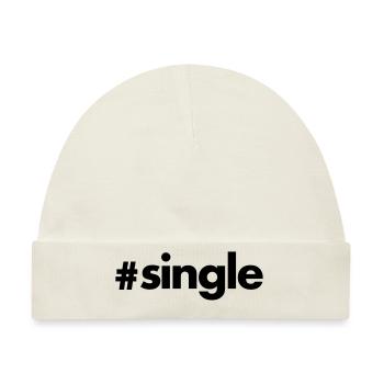 Single - Baby Premium Organic Mütze - Naturweiß - Vorne