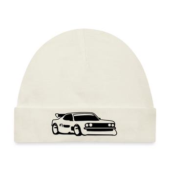 Rennauto Tuning Car - Baby Premium Organic Mütze - Naturweiß - Vorne