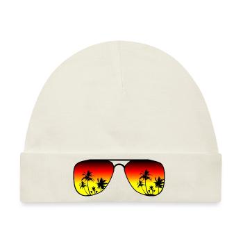 Sonnenbrille - Baby Premium Organic Mütze - Naturweiß - Vorne