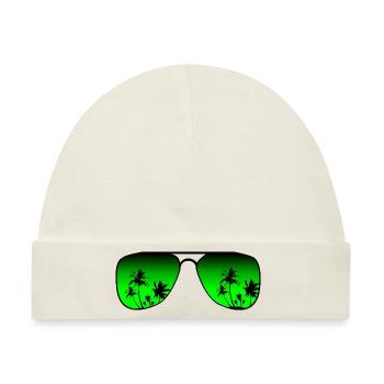 Sonnenbrille - Baby Premium Organic Mütze - Naturweiß - Vorne