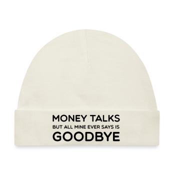 Money Talks - Baby Premium Organic Mütze - Naturweiß - Vorne