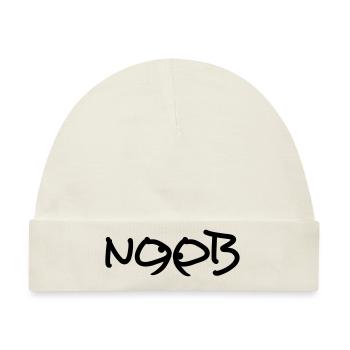 Noob Comic Augen Cartoon Lustig - Baby Premium Organic Mütze - Naturweiß - Vorne