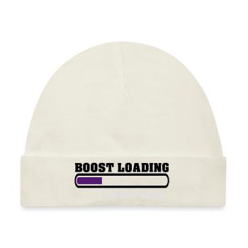 Boost Loading Please Wait - Baby Premium Organic Mütze - Naturweiß - Vorne