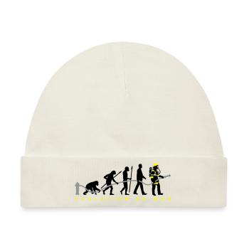 evolution_feuerwehrmann_032015_c_3c - Baby Premium Organic Mütze - Naturweiß - Vorne