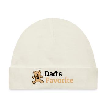 Dads Favorite - Baby Premium Organic Mütze - Naturweiß - Vorne