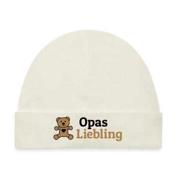 Opas Liebling - Baby Premium Organic Mütze - Naturweiß - Vorne