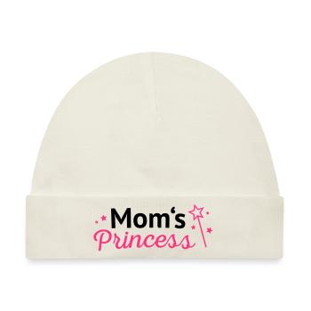 Moms Princess - Baby Premium Organic Mütze - Naturweiß - Vorne