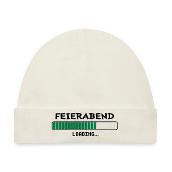 Feierabend loading... - Baby Premium Organic Mütze - Naturweiß - Vorne