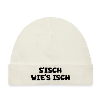S´isch wie´s isch - Baby Premium Organic Mütze - Naturweiß - Vorne