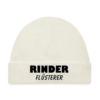 rinder flüsterer - Baby Premium Organic Mütze - Naturweiß - Vorne