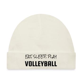 Volleyball - Volley Ball - Volley-Ball - Sport - Baby Premium Organic Mütze - Naturweiß - Vorne