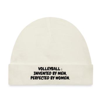 Volleyball - Volley Ball - Volley-Ball - Sport - Baby Premium Organic Mütze - Naturweiß - Vorne