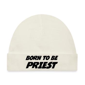 Pfarrer / Priester / Katholisch / Religion - Baby Premium Organic Mütze - Naturweiß - Vorne