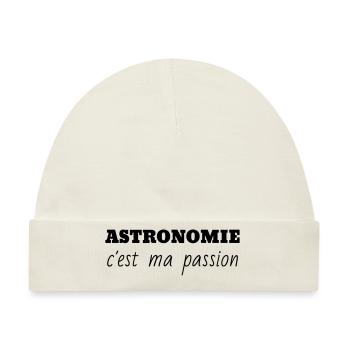 Astronomie / Astronom / Astronomy / Astronomer - Baby Premium Organic Mütze - Naturweiß - Vorne