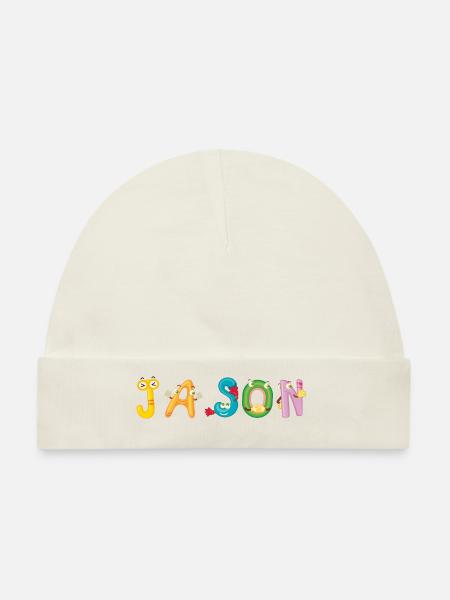 Jason - Baby Premium Organic Mütze - Naturweiß