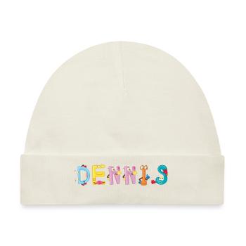 Dennis - Baby Premium Organic Mütze - Naturweiß - Vorne