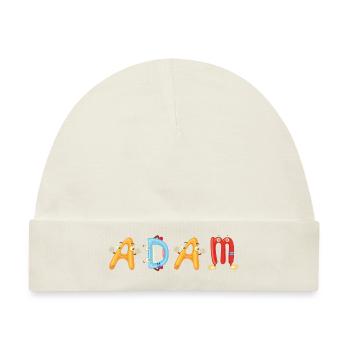 Adam - Baby Premium Organic Mütze - Naturweiß - Vorne