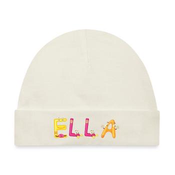 Ella - Baby Premium Organic Mütze - Naturweiß - Vorne