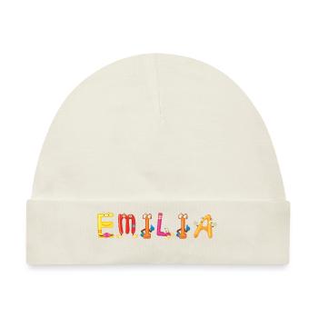 Emilia - Baby Premium Organic Mütze - Naturweiß - Vorne