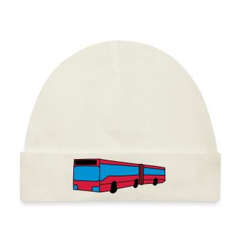 Bus - Baby Premium Organic Mütze - Naturweiß - Vorne