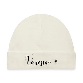 vanessa - Baby Premium Organic Mütze - Naturweiß - Vorne