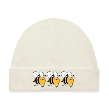 3 fleissige Bienen - Baby Premium Organic Mütze - Naturweiß - Vorne
