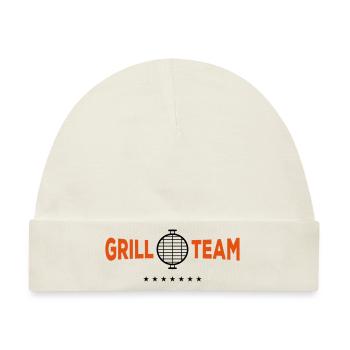 grill team grill - Baby Premium Organic Mütze - Naturweiß - Vorne