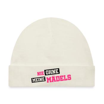 nie ohne meine maedels - Baby Premium Organic Mütze - Naturweiß - Vorne