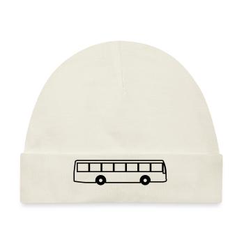 bus - Baby Premium Organic Mütze - Naturweiß - Vorne
