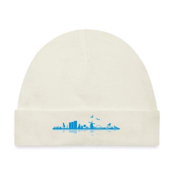 Skyline - Fehmarn - Baby Premium Organic Mütze - Naturweiß - Vorne