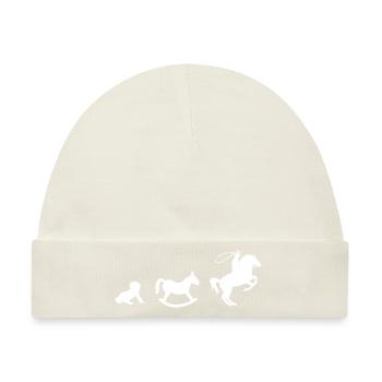 Way to Westernreiten - Baby Premium Organic Mütze - Naturweiß - Vorne