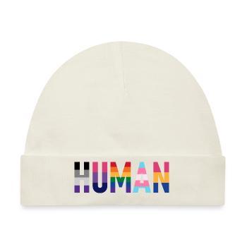 Human Flags - Baby Premium Organic Mütze - Naturweiß - Vorne