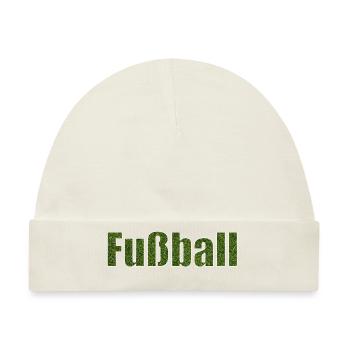Fussball - Baby Premium Organic Mütze - Naturweiß - Vorne