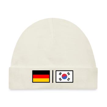 Germany & Korea - Baby Premium Organic Mütze - Naturweiß - Vorne