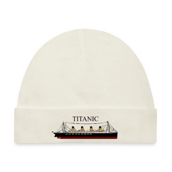 Titanic in Farbe - Baby Premium Organic Mütze - Naturweiß - Vorne
