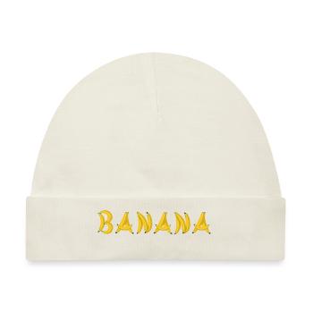 Banane - Baby Premium Organic Mütze - Naturweiß - Vorne