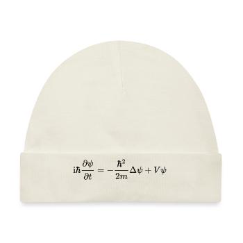 Schrödinger Gleichung - Baby Premium Organic Mütze - Naturweiß - Vorne