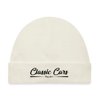 Classic Cars - Baby Premium Organic Mütze - Naturweiß - Vorne