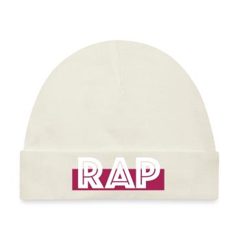 rap Music Hip Hop - Baby Premium Organic Mütze - Naturweiß - Vorne