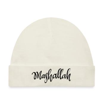 Mashallah - Baby Premium Organic Mütze - Naturweiß - Vorne
