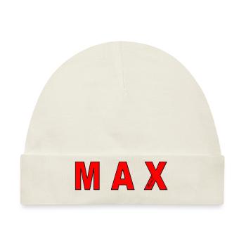 max - Baby Premium Organic Mütze - Naturweiß - Vorne