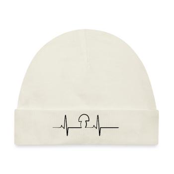 Pilz-EKG - Baby Premium Organic Mütze - Naturweiß - Vorne