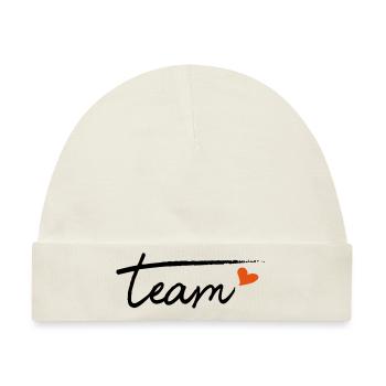 Team - Baby Premium Organic Mütze - Naturweiß - Vorne