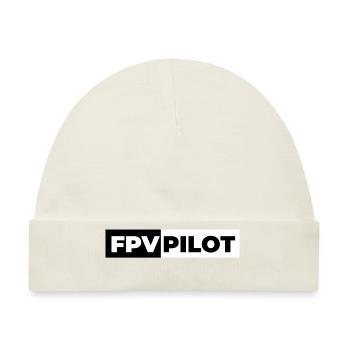FPV PILOT - Baby Premium Organic Mütze - Naturweiß - Vorne