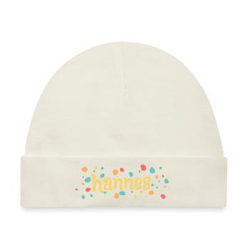Kleckse Farbkleckse hannes - Baby Premium Organic Mütze - Naturweiß - Vorne