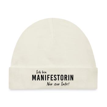 Human Design System Manifestorin Aura informieren - Baby Premium Organic Mütze - Naturweiß - Vorne