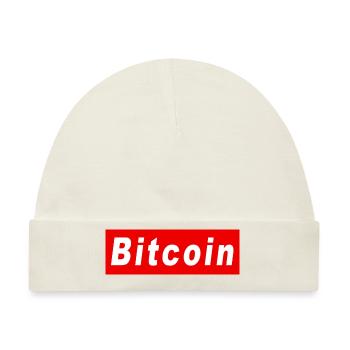 Bitcoin - Baby Premium Organic Mütze - Naturweiß - Vorne